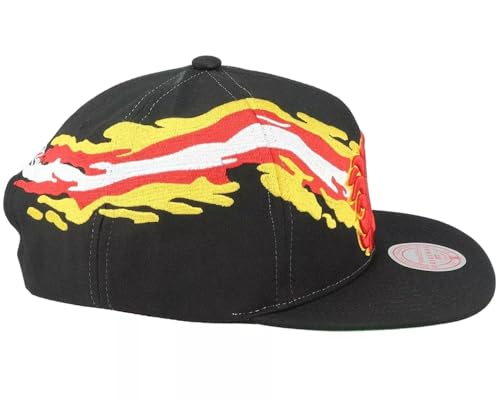 Mitchell & Ness Calgary Flames Brush Gorra Snapback Negra miniatura 3