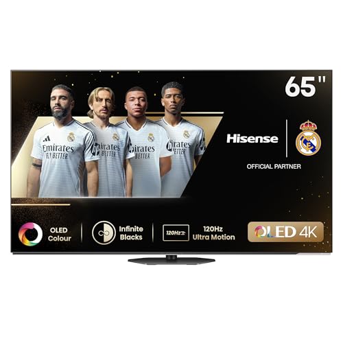 Hisense 65A85N   OLED Smart TV, 65 Pulgadas 120Hz, Dolby Vision IQ, HDR10+, IMAX Enhanced, Hybrid Log Gamma (HLG), Vidaa OS, Youtube, Netflix and Disney+ (Nuevo 2024)