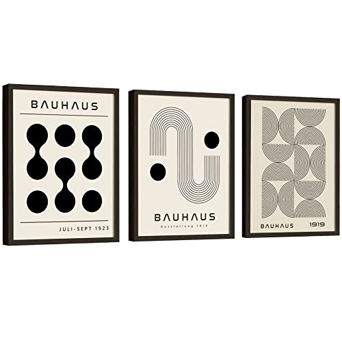 Excool Club Bauhaus Poster - Mid Century Modern Wall Decor, Abstract Geometric Wall Art, Bauhaus Abstract Wall Prints, Mid Century Bauhaus Artwork, Boho Abstract Pictures For Bedroom (12X16 Unframed) #TOP3