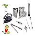 Shakery do koktajli Koktajl Shaker Zestaw Boston Bartender Kit z Stojakiem Ze Stali Nierdzewnej Koktajl Shaker Profesjonalne Home Bar Narzędzia Pile Shakery do martini (Color : 11Pc 750600ml)