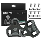 Thinvik Tacchette da Bici Grip per Look Keo Pedali Scarpe da Ciclismo con Design Antiscivolo per Bici da Corsa 0°-Grigio