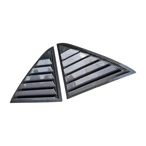ZVPQU for Chrysler 300C 2011 2012 2013 2014 2015-2021 Hinten Fenster Jalousie Shutter Abdeckung Seite Vent Trim Windschutzscheibe Abdeckung Zubehör Fenster-Lamellenladen(Carbon)