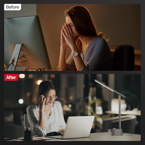 Honeywell LED Desk Lamp, Sunturalux™ Grey Desk Lamps for Home Office USB - image 4