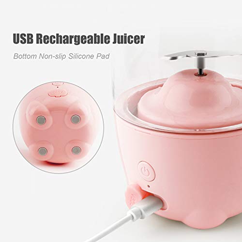 DECDEAL 330 ml Espremedor Elétrico Portátil Copo Misturador USB Recarregável Mini Liquidificador de