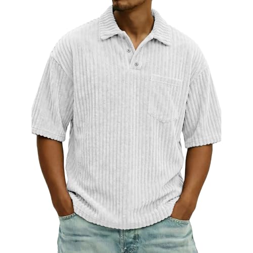 Polo homme en velours côtelé la solution anti-froissement au style vintage
