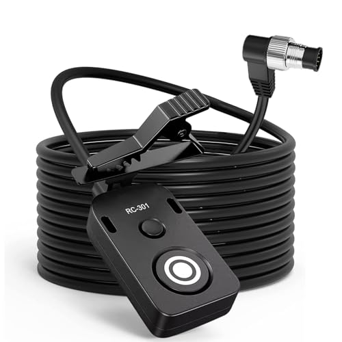 5M Extension Cord RC301-DC0 Remote Small Shutter Release Remote Control for nk D850 D810 D800E Z8 Z9 Push Button Extension Portable Small Release Key(RC301-DC0 NK 196.8in/5m)