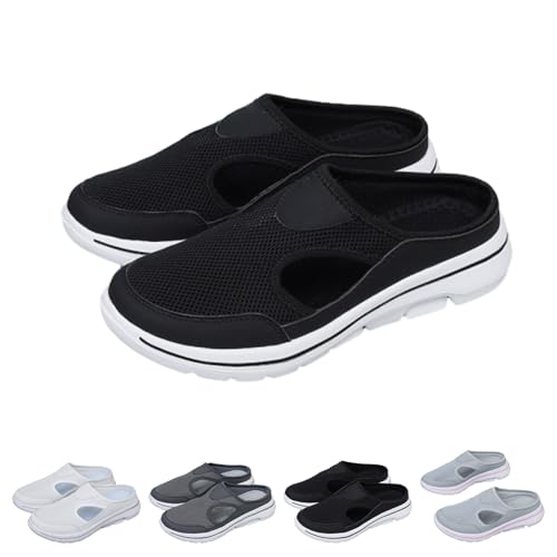 Orthowalkway Womens Sandals, Orthowalkway Womens Shoes, Mesh Breathable Non Slip Comfort Slip-On Orthopedic sports Sandals