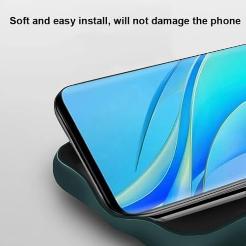 Image of FIRST MART Back Cover for Motorola Edge 60 Fusion - Magsafe Look Case, Carbon Fiber Design, Flexible, Soft Micro-Fibre Lining Inside | Green