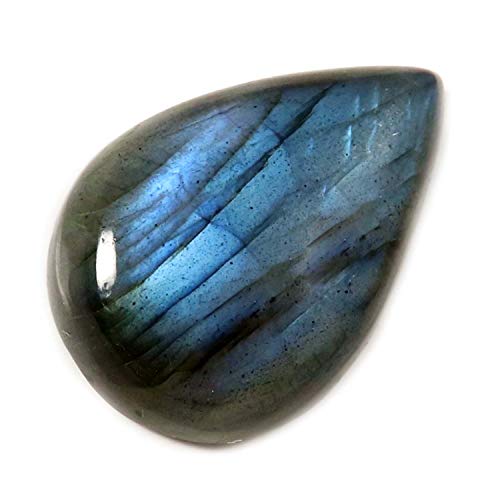 Labradorite bleue naturelle cabochon de 23,9 carats aux reflets éclatants Ju90
