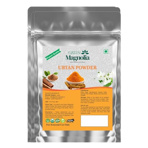 Image of Ubtan Powder for Face & Skin Herbal Ayurvedic Ubtan with Kasturi Haldi Sandalwood & Rose Petals Natural Skin Care Powder (150gm)