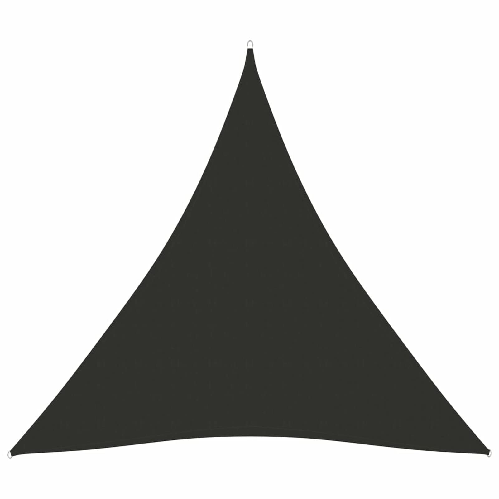 Parasole a Vela Oxford Triangolare 4,5x4,5x4,5 m Antracite,Tenda a Vela Impermeabile Rettangolare Vela Ombreggiante Parasole Protezione Raggi U V per Esterno Giardino terrazza