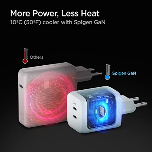 Spigen GaN 652 Total 65W 2 porte GaN III Tech Dual...