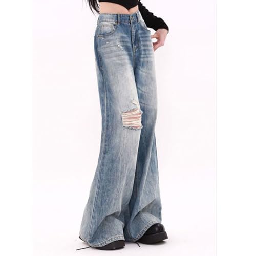 Jeans for Women Wide Leg Baggy Jeans Y2K Cargo Pants Casual Loose Boyfriends Trousers Vintage Streetwear3