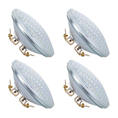 PAR36 LED Bulb 9W 3000K Warm White, AC DC12V, 900Lumens PAR 36 60W Halogen Equivalent, LED PAR36 Landscape Bulb Water Resistant (4 Pack)