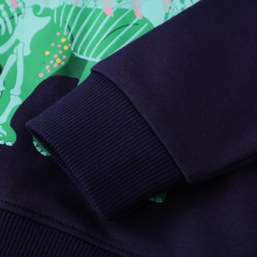 Image of Akyzic Boys Sweatshirts Cotton Long Sleeve Crewneck Pullover Toddler Kids Winter Warm Shirt Sweater Tops 3t-8t