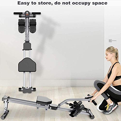 Image of Home Rowing Machine Adjustable Home Rowing Machine, Male and Female Weight Loss Muscle Training Water Rowing Machine, Foldable Steel Aerobic Exercise Fitness Equipment