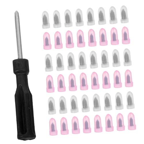 HOOTNEE Kit Reparación de Neumáticos con 61 Piezas (30 Clavos Pequeños 30 Grandes 1 Destornillador), Tapones de Caucho para Reparación Rápida de Pinchazos en Coche y Moto, Herramienta