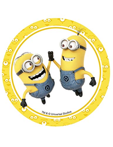 Modecor Disque en Azyme Les Minions 14,5 cm - Jaune - Taille Unique