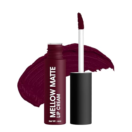 Image of Colors Queen Mellow Matte Lip Cream, Long Wear Liquid Matte Lipstick, Velvety Soft Finish, Weightless Formula, Long Lasting Lipstick for Women (05 - Famous)