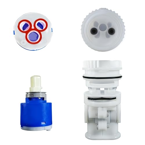 ALITZ 92-298 & 97-013 Shower Valve Cartridge Combo – Replacement for Gerber & Danze Pressure Balance Valves | Durable Ceramic Disc Fits 49-600/800 Series