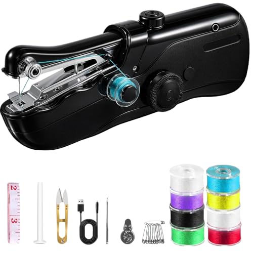 Portable Handheld Sewing Machine for Adults - Mini Hand Held Sewing...