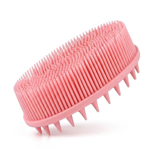Silicone Bath Body Scrubber Brush for Men & Women – Soft Silicone Shower Scrubber for Body & Face, Gentle Exfoliating Body Brush with Rich Lather, Dee