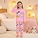 TOSUKAI Long Sleeve and Pants Girls Set Cartoon Shirt Set Kids Casual Outfit Fashion Playwear Clothes