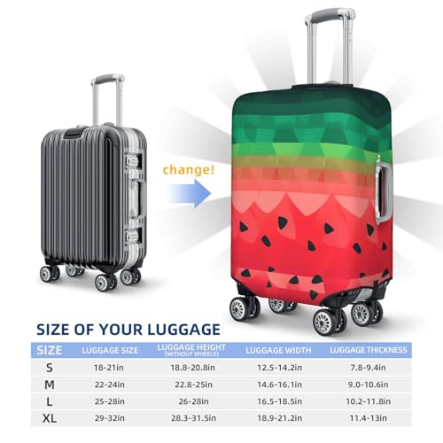 Travel Luggage Cover Gradient watermelon Suitcase Protector Elastic Washable Stretch Suitcase Protector Anti-Scratch Travel Suitcase Cover Fit 18-32 Inch Luggage2