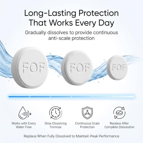 Image of Reusable Water Filter, 304 SS Sediment Filter for Water Heater, Washing Machine, Dishwasher & Shower Faucet | Screen Filter with Leak-Proof Gasket | G 1 /2'' Thread (Anti-Scale Cartidge)