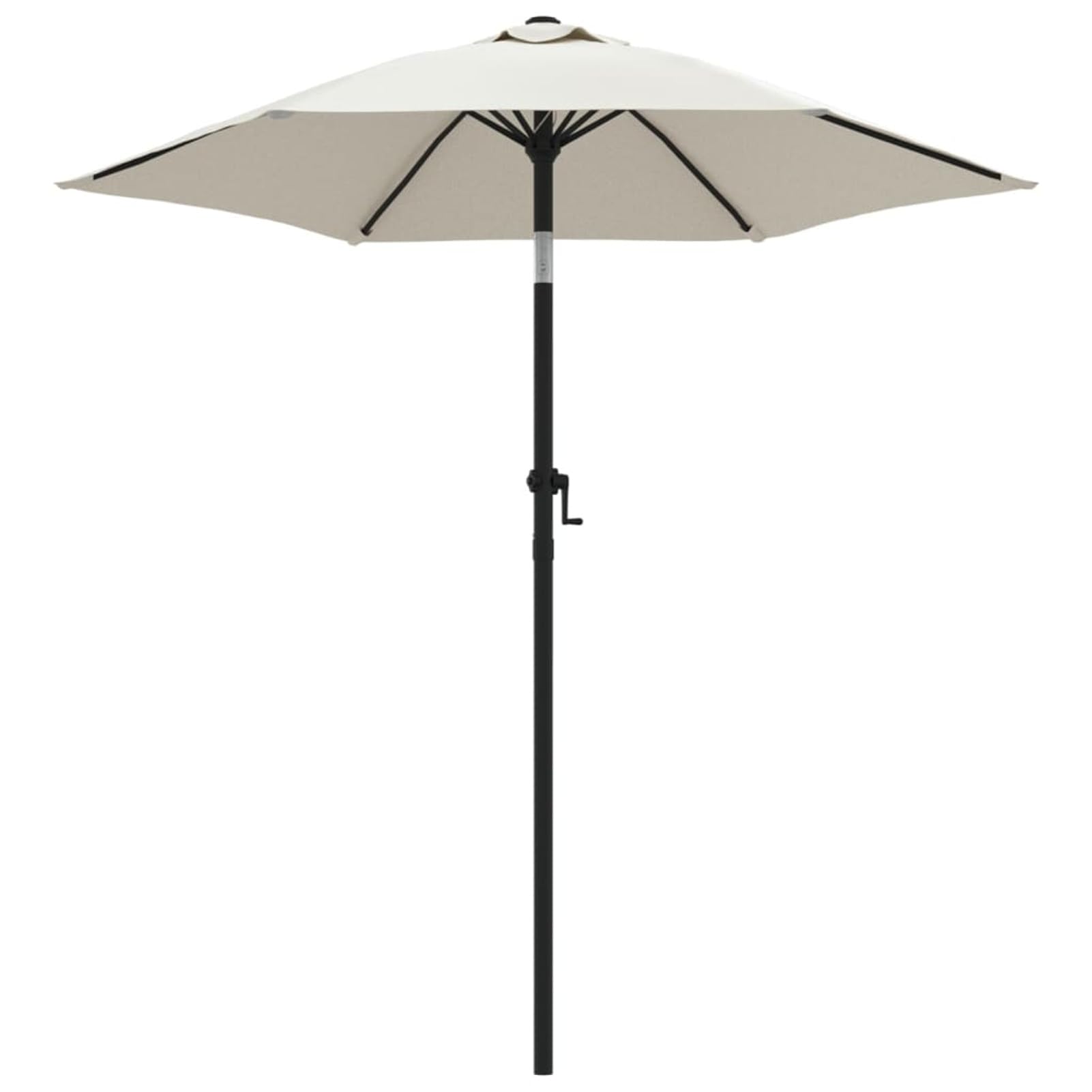 Homgoday Sombrilla de Aluminio Blanco 200x224 cmSombrilla de Jardín, Protección UV Sombrilla Jardín Grande Orientable Jardín Parasol Balcón