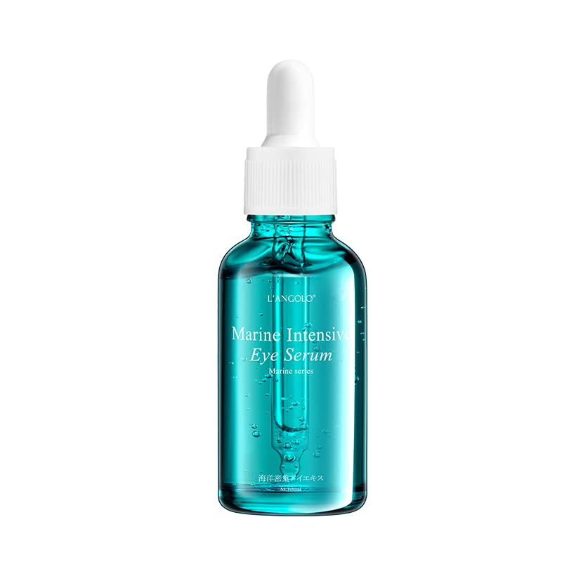 L'ANGOLOMarine Intensive Eye Serum 30ml, With Ceramide NS&Ceramide NG, VB5 Moisturizes Skin, Anti-Wrinkle, Smoothes Fine Lines, Locks Skin Moisture, Hydrates & Delicately Smooths Skin