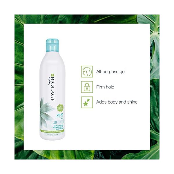 Biolage Styling Gelée | Firm Hold That Adds Body, Shine & Control | For All Hair Types | Paraben-Free | Vegan | 16.9 fl. oz. | 16.9 Fl. Oz