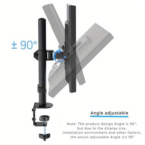 Support de moniteur robuste et entièrement réglable, bras de bureau pour écran LCD LED simple