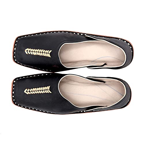 Vihan CrationMen's Ethnic Slip On Juttis and Mojaris for Wedding|Party|Occasions|Festive|Fashion|Stylish|Outdoor|Indoor|Lightweight|Shoes with Anti Skid Sole GJ-6304