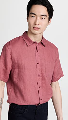 Vince Men's Linen Short Sleeve Shirt2