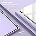 Fintie Hybrid Slim Case for Samsung Galaxy Tab S10 Ultra 2024/ S9 Ultra 2023 14.6 Inch, Shockproof Cover with Clear Transparent Back Shell, Lilac Marble