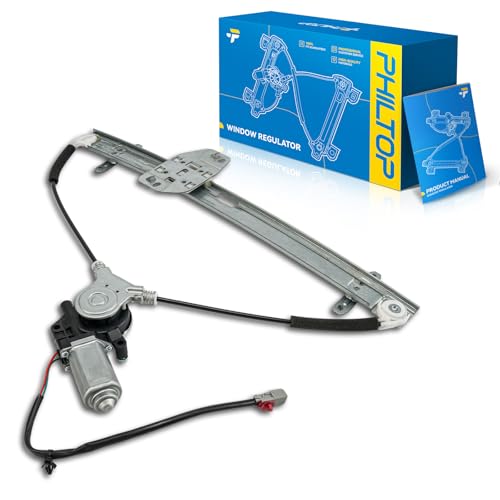 Image of PHILTOP Front Right Passenger Side Power Window Regulator and Motor Assembly Compatible with 2003-2008 Honda Pilot Replaces 748-130,2 Pins