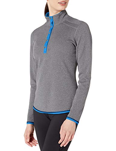 Image of Cutter & Buck Women's 50+ UPF Stretch Evergreen Reversible Snap Placket Pullover