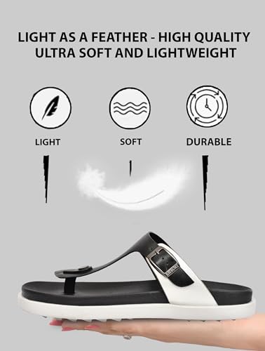 Image of Extra Super Soft Comfortable Cushion with Adjustable Strap Lightweight Sandal Waterproof Pain Relief Anti-Skid Sole Slipper OUTDoor INDoor Stylish Footwear for Women All-Day Comfort BB1105