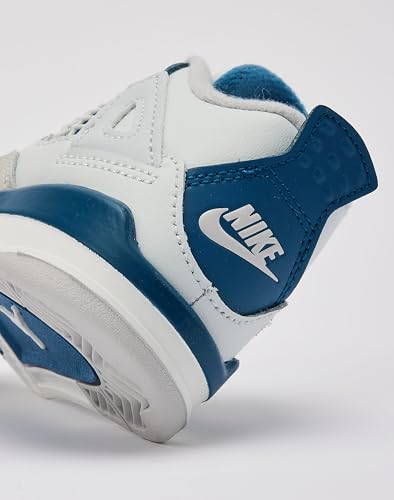 Image of NIKE Jordan Toddler's 4 Retro Off White /Military Blue (BQ7670 141) - Size 2c