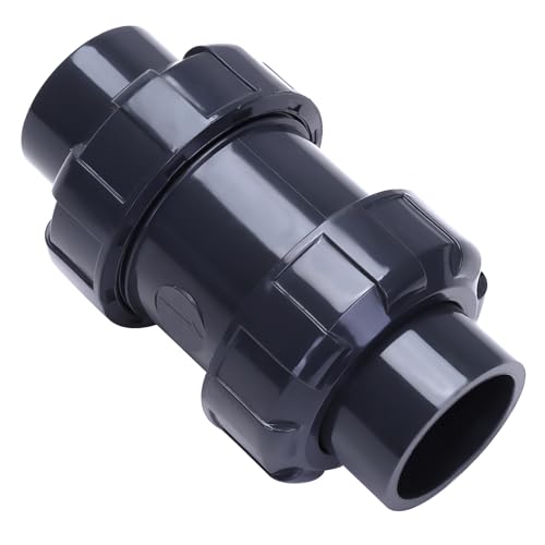 Válvula de retención de bola con puerto completo de 1-1/4 pulgadas UPVC y sellos EPDM 5