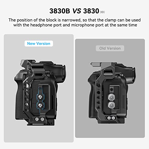 Image of SmallRig R5 /R6 /R5 C Cage Kit for Canon R5 /R6 /R5 C, Camera Handheld Kit with Top Handle and Cable Clamp - 3830