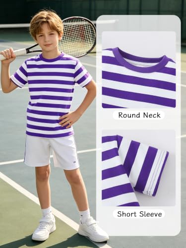 Image of Magic Park 6M-14Y Kid Striped T-Shirt Boys Cotton Tee Basic Top
