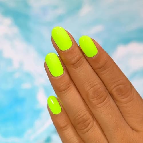 Htpary Gel Nail Polish Neon Green Color Long Lasting Gel Polish Soak Off Cure Under Uv Led Lamp Nail Art Manicure Salon Diy At Home Gifts For Girls Women #TOP4
