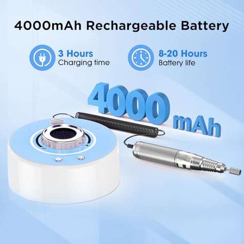 Kit profesional taladro eléctrico para uñas 40000RPM miniatura 4