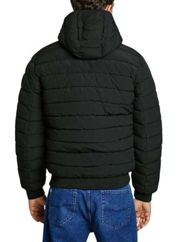 Pepe Jeans Herren Tomek Baby Jacke, Schwarz (Black), XXL – Ansicht 3
