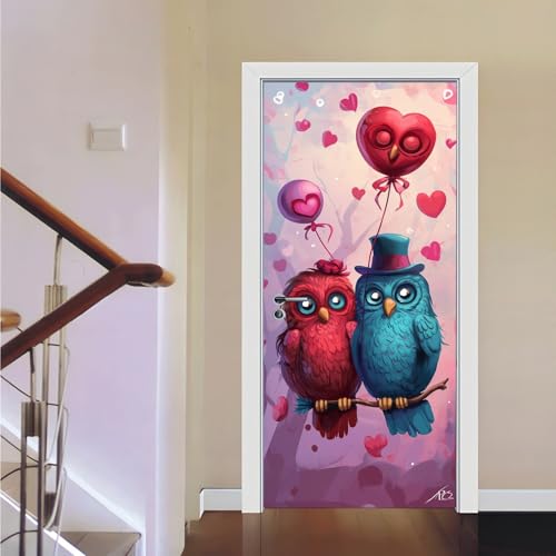 Vinilos Para Puertas 88X200Cm Rosa Gradiente Vinilo Puerta 3D Pegatinas Para La Renovación De La Puerta Arte Mural Etiqueta Carteles Pegatinas De Pared Diy Decoraciones