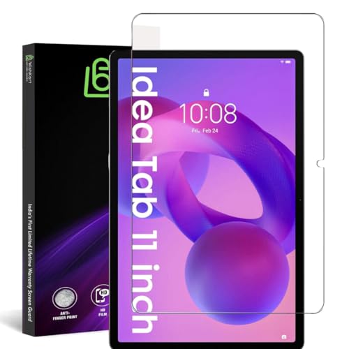 Image of compatible with Lenovo idea Tab 11 Inch Tab Tempered Glass Screen Protector Guard Full Screen Coverage Edge to Edge with Easy Installation kit | Anti-Scratch & Smudge Proof | Premium 11 inch