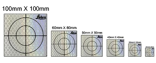 Reflective Tape Survey Targets (100pcs 20X20mm, White)