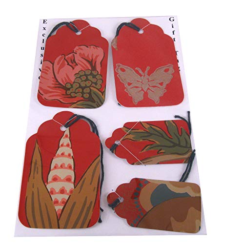 Handmade Flower Gift Tag Set from Wallpaper